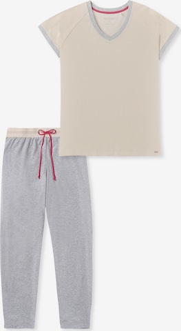 SCHIESSER Pajama ' 7/8 - Casual Nightwear ' in Grey: front