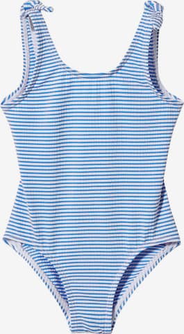 MANGO KIDS Badpak 'Capibg' in Blauw: voorkant