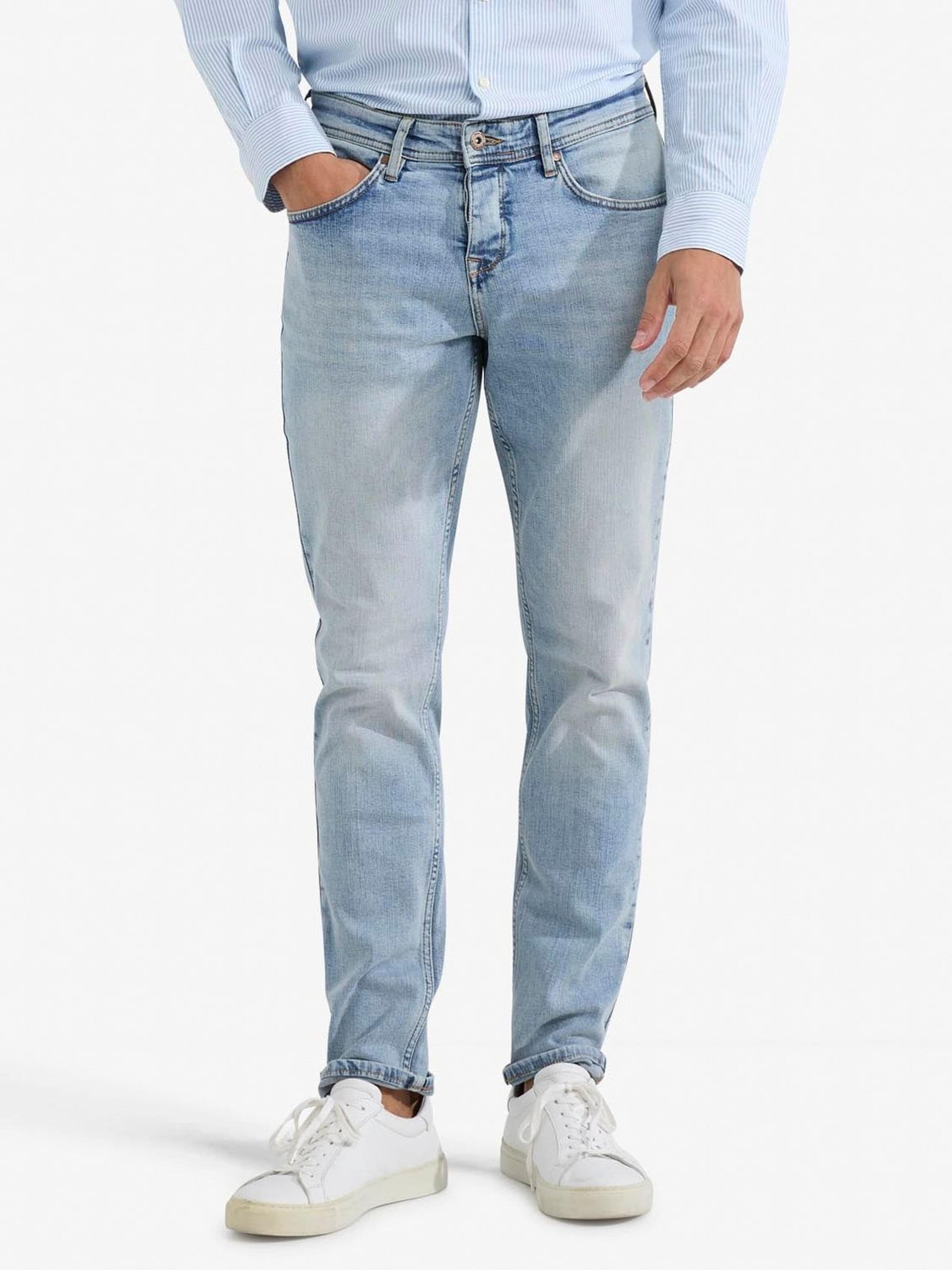 Coupe slim Jean McGREGOR en bleu : devant