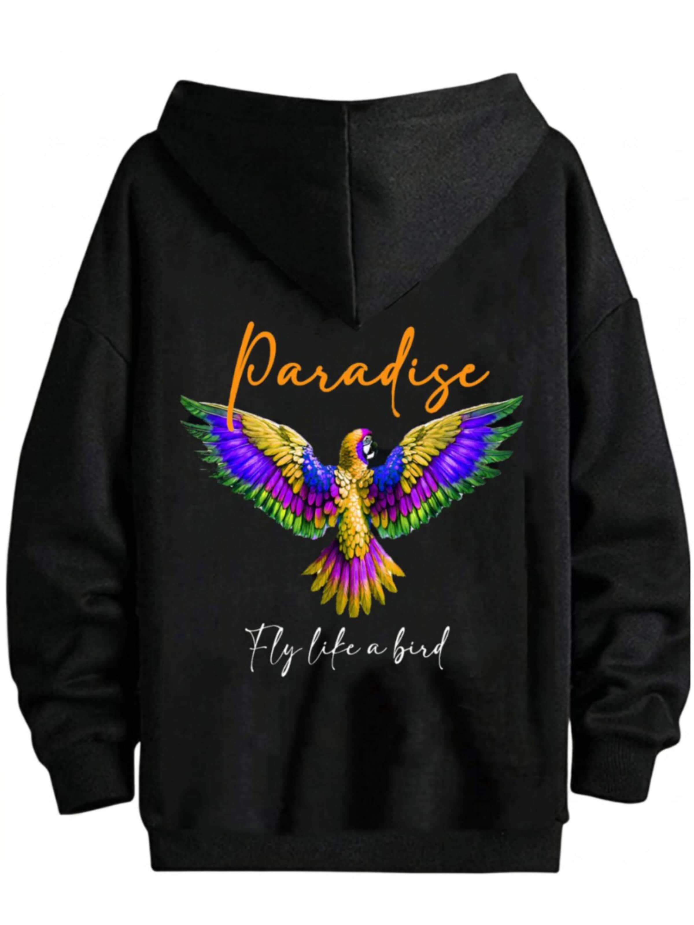 RMK Sweatshirt 'Paradise'‌‌‌‌‌ in Schwarz: Vorderseite