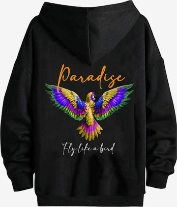 RMK Sweatshirt 'Paradise' in Schwarz: Vorderseite