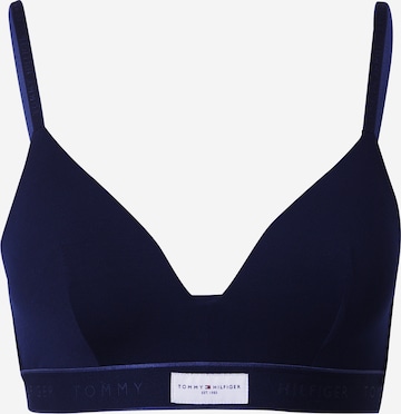 Tommy Hilfiger Underwear Triangle Bra in Blue: front