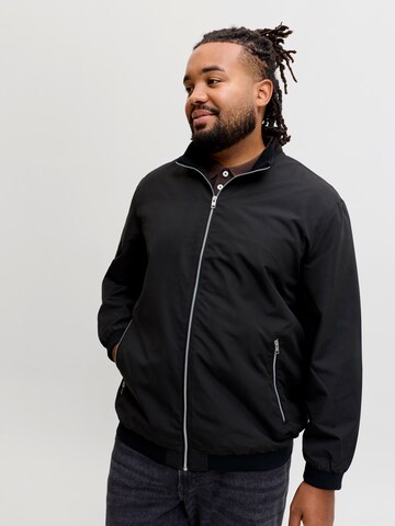 Jack & Jones Plus Between-Season Jacket 'JJERush' in Black