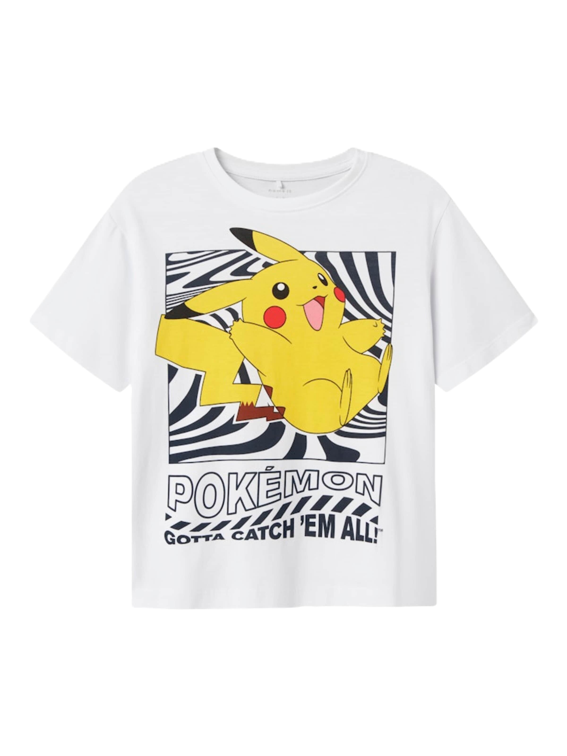 T-Shirt 'NKMJamish Pokemon' NAME IT en blanc : devant