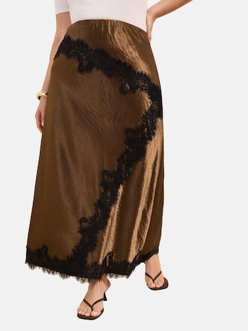 Friends Like These Skirt in Brown: front