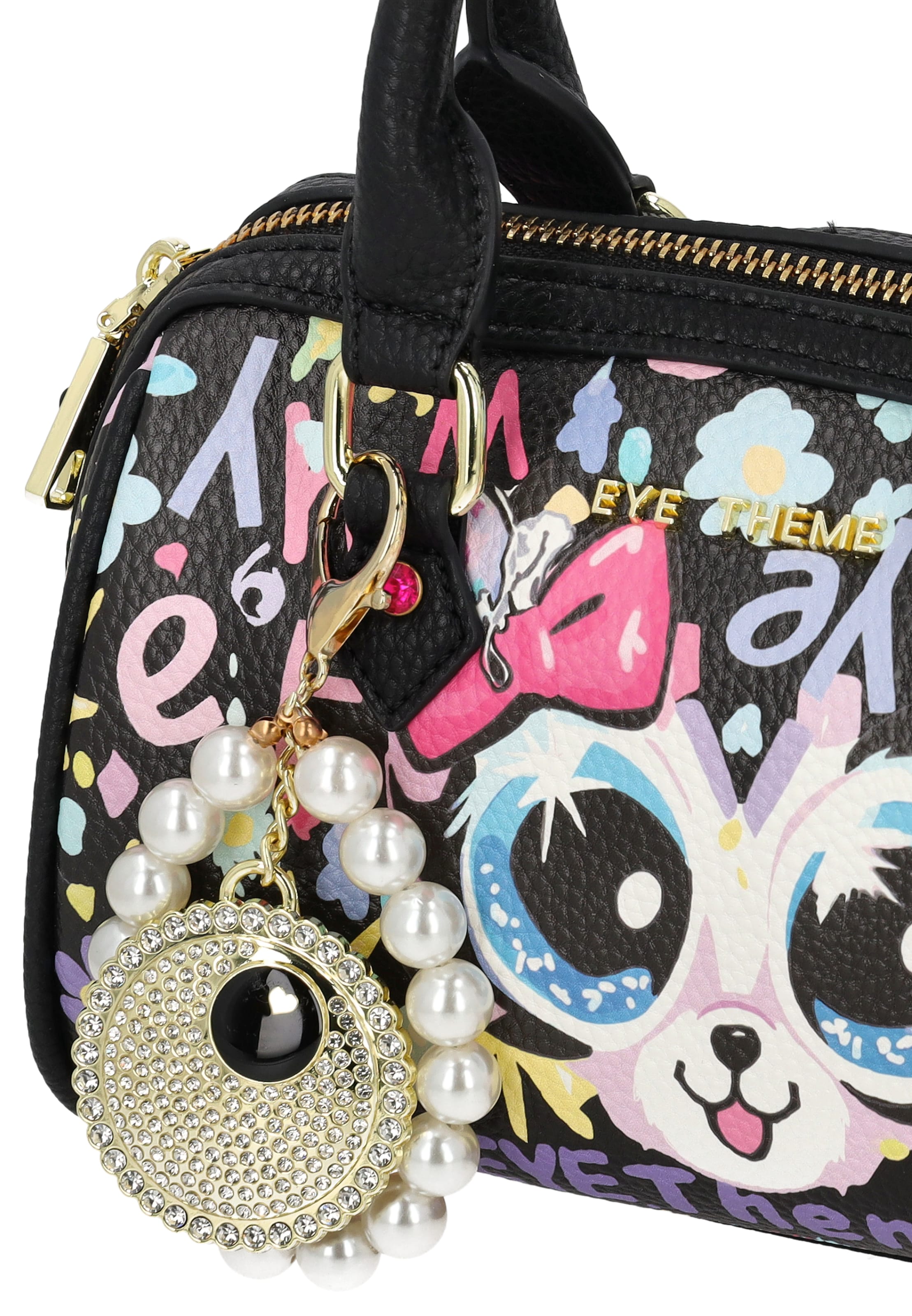 MYMO - Bolso de mano 'POP EYETHEME' en negro