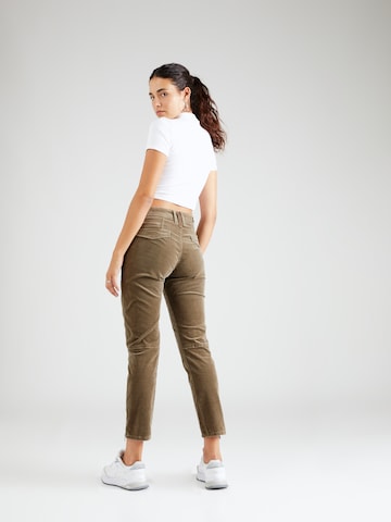 MAC - Slimfit Calças 'Rich' em verde