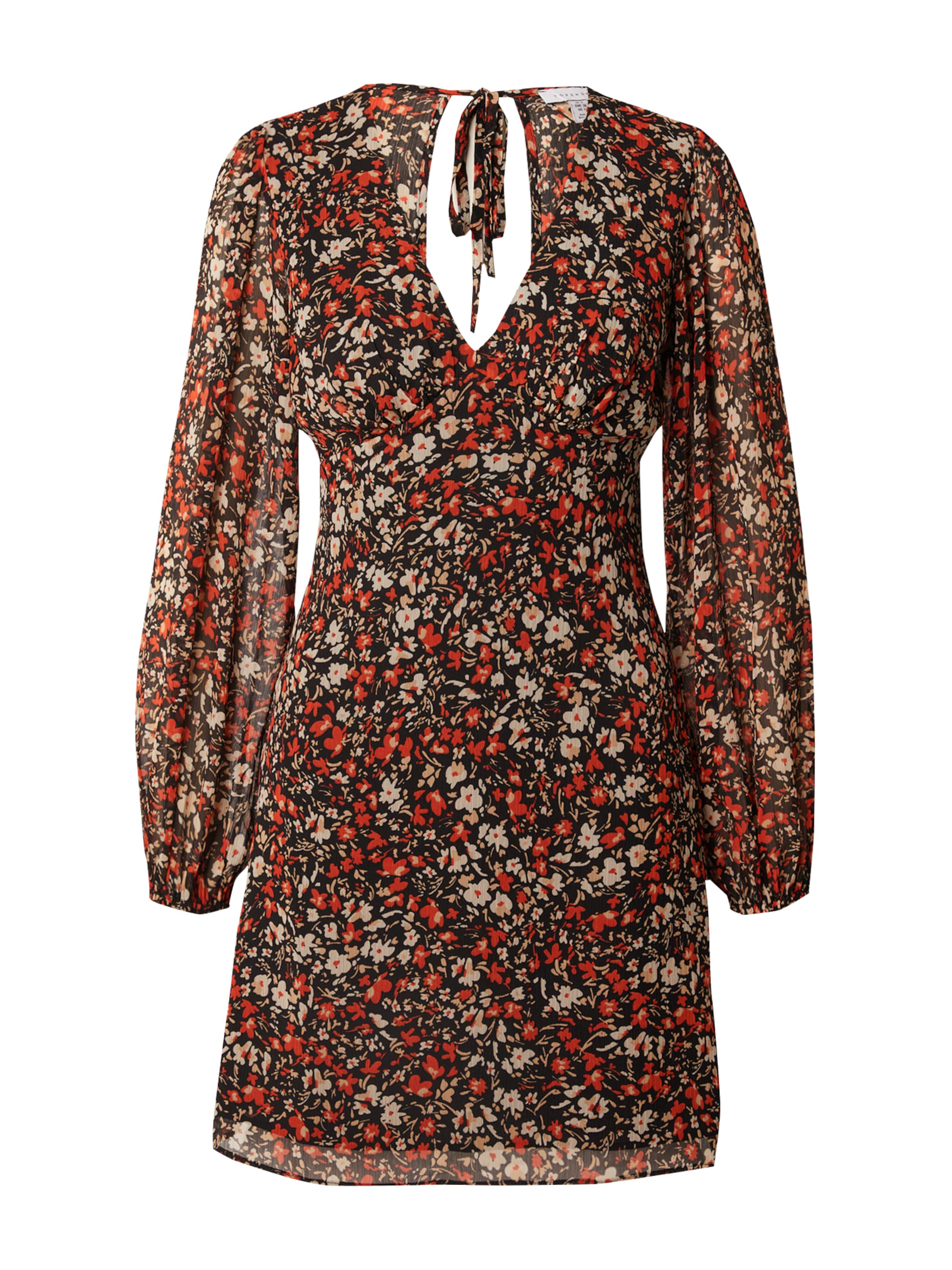 Abito 'Tea' di TOPSHOP in nero: frontale