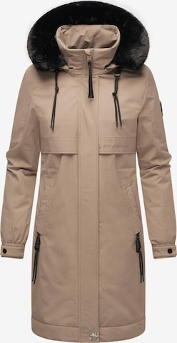 Manteau mi-saison 'Kaltwetterretter 14' NAVAHOO en beige : devant