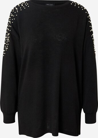 NEW LOOK Sweater in Black: front