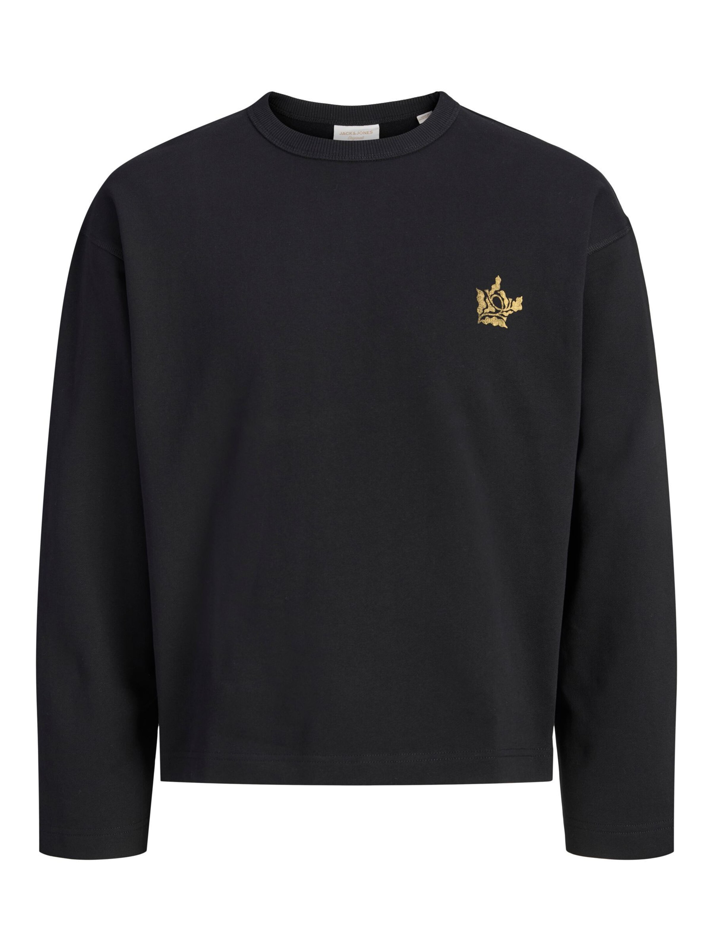 JACK & JONES Sweatshirt in Zwart: voorkant