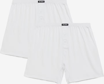 Atlantic Boxer shorts 'ATLANTIC' in White: front