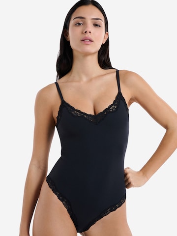 ETAM Bodysuit 'Pure Soft Lace' in Black