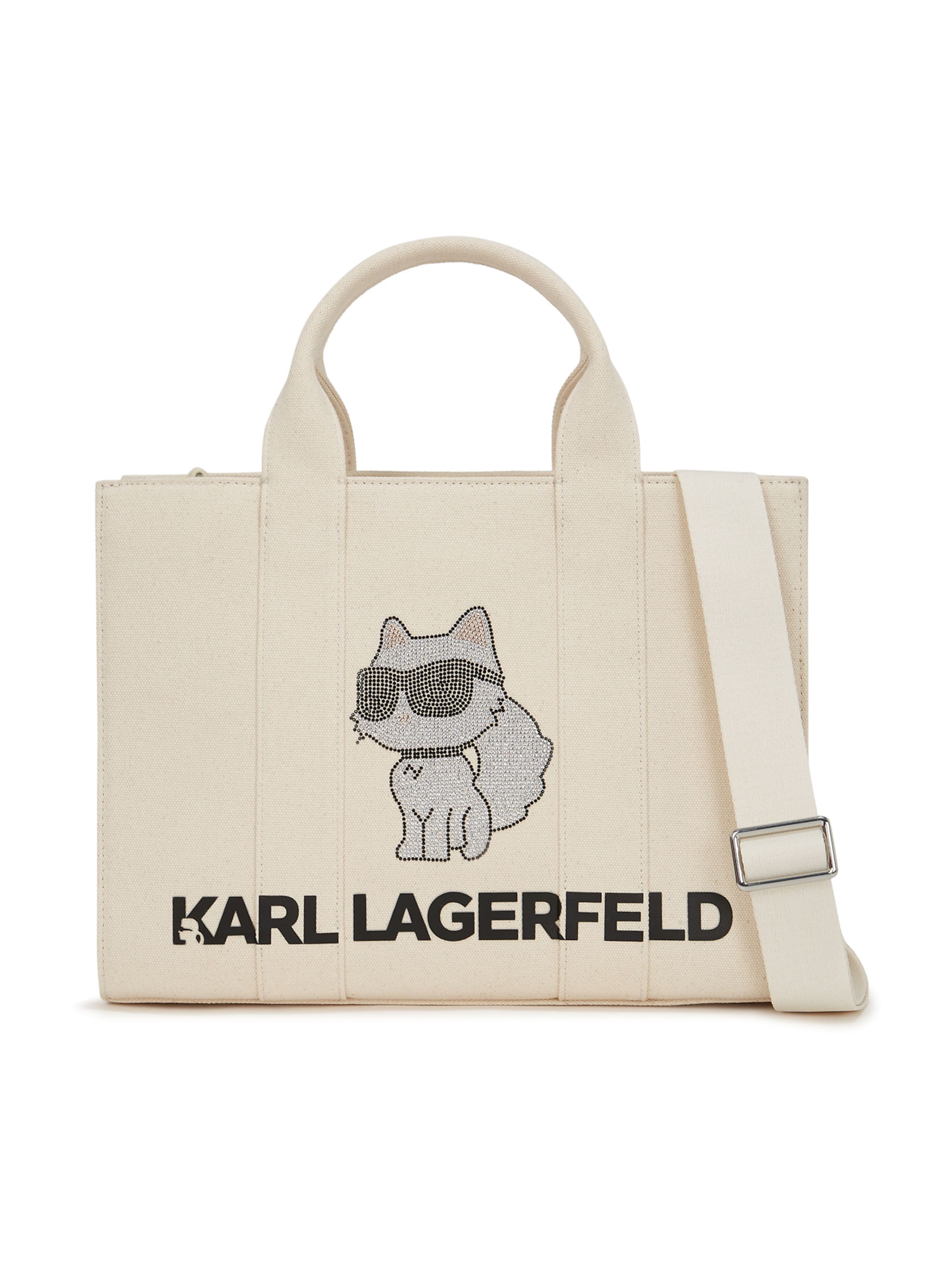 Karl Lagerfeld "Чанта тип ""Shopper""" 'IKON' в черно / бяло, Преглед на продукта