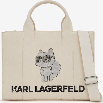 Karl Lagerfeld Ostoskassi 'IKON' värissä musta / valkoinen, Tuotenäkymä