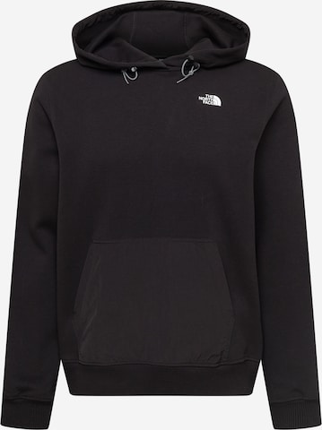 THE NORTH FACE - Sweatshirt de desporto em preto: frente