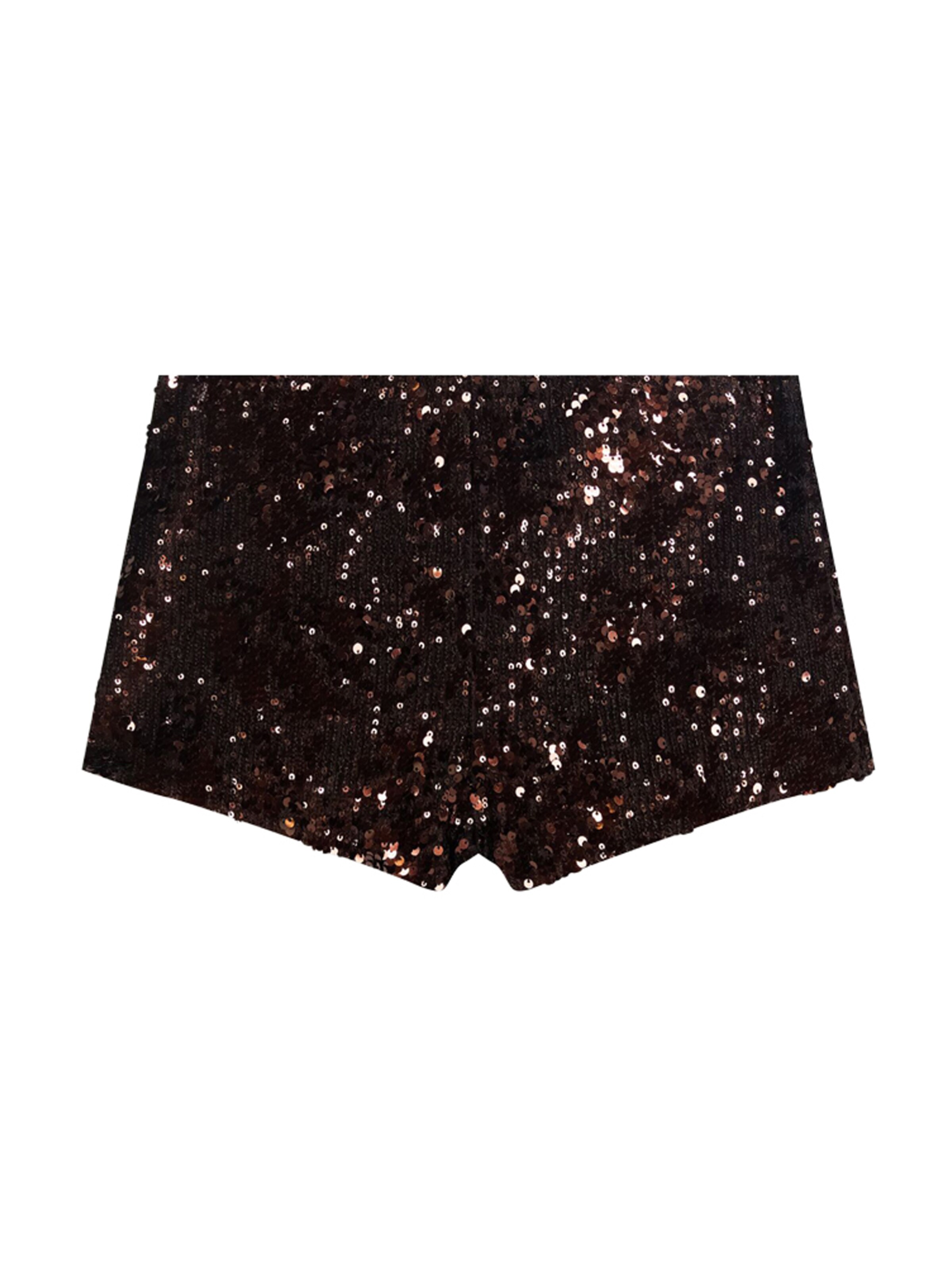 Bershka Pantalon en 34 en brun foncé, Vue avec produit