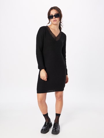 VILA - Vestido de malha 'Glacy' em preto