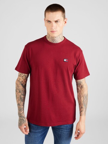 T-Shirt Tommy Jeans en rouge : devant