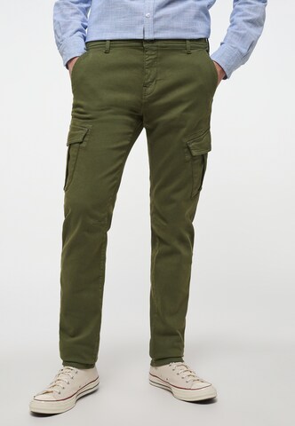 MUSTANG Regular Cargo Pants in Green: front