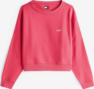 Sweat-shirt Tommy Jeans en rouge : devant