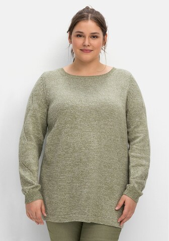 Pullover di SHEEGO in verde: frontale