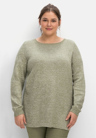 Pullover di SHEEGO in verde: frontale