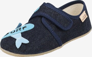 Living Kitzbühel Slippers in Blue: front