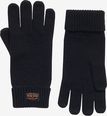 Superdry Fingerhandschuhe 'Radar' in Schwarz: predná strana