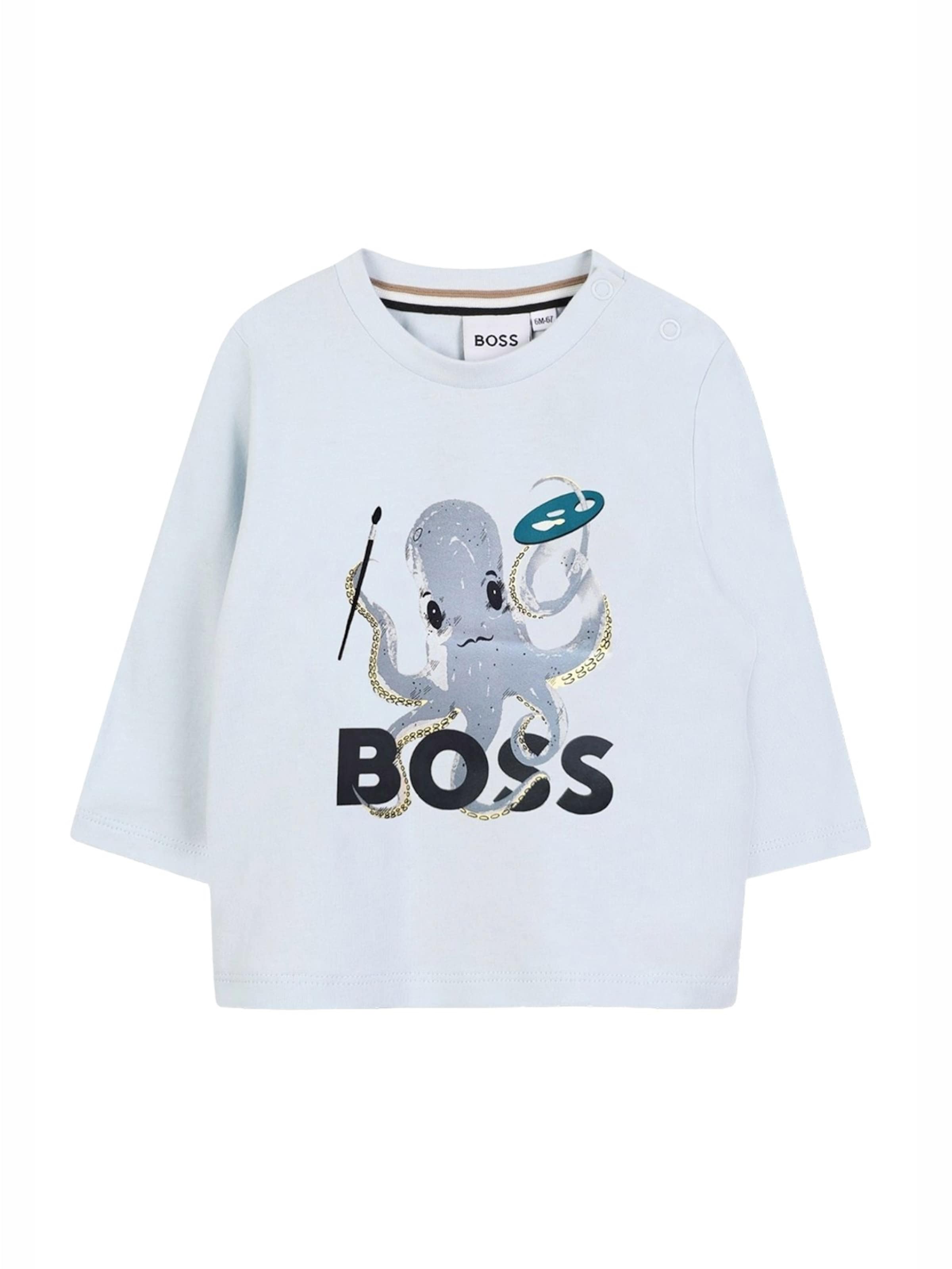 BOSS Shirt in Blauw: voorkant