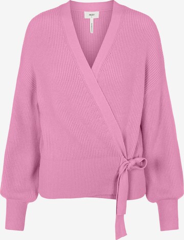 Geacă tricotată 'Violette' de la OBJECT pe roz: față