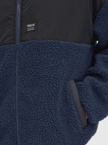 !Solid - Casaco de velo 'Mark' em azul