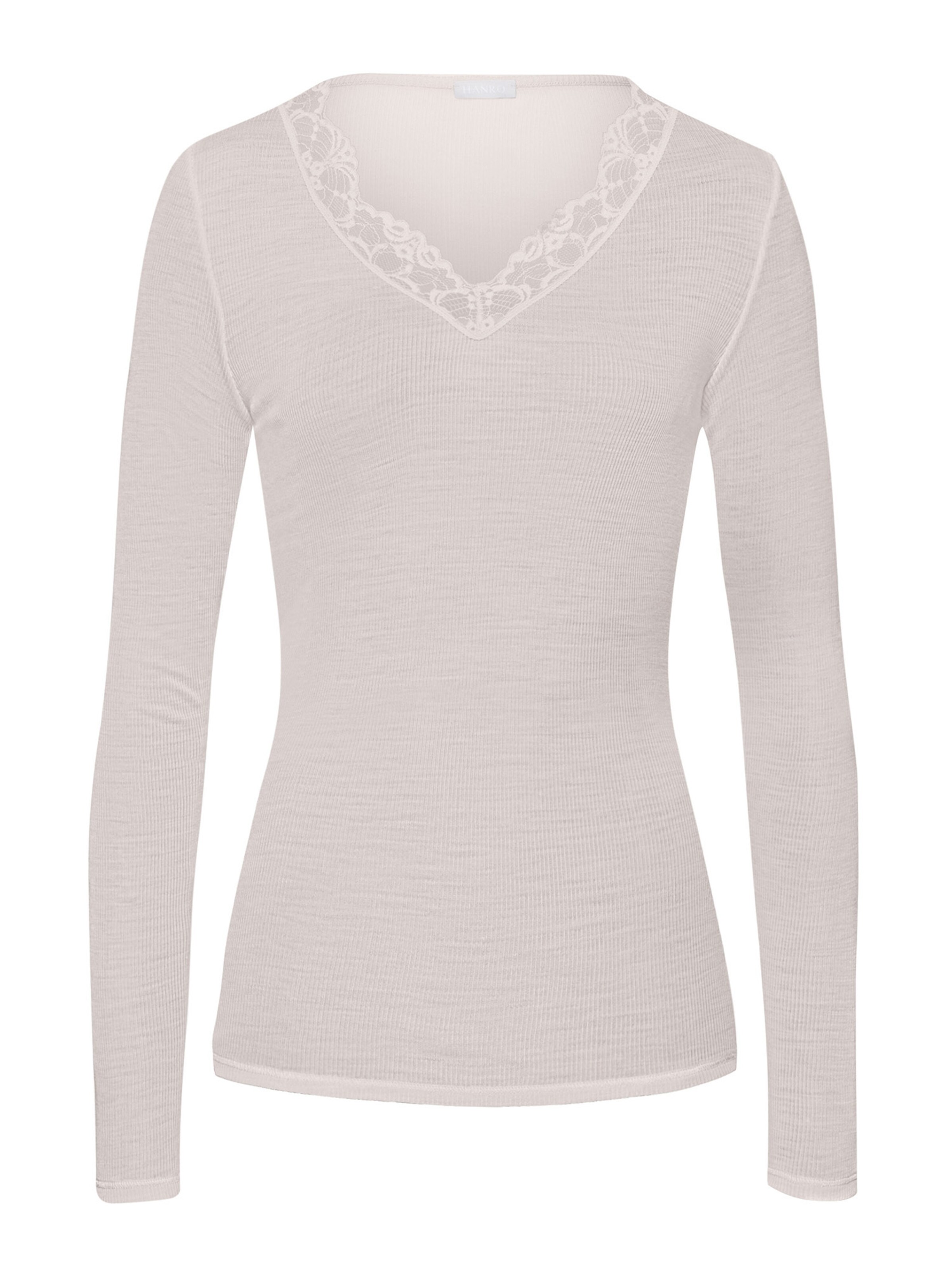 T-shirt Hanro en beige : devant