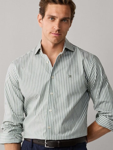 Hackett London Comfort fit Button Up Shirt in Green