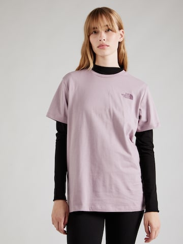 T-shirt 'REDBOX' THE NORTH FACE en violet : devant