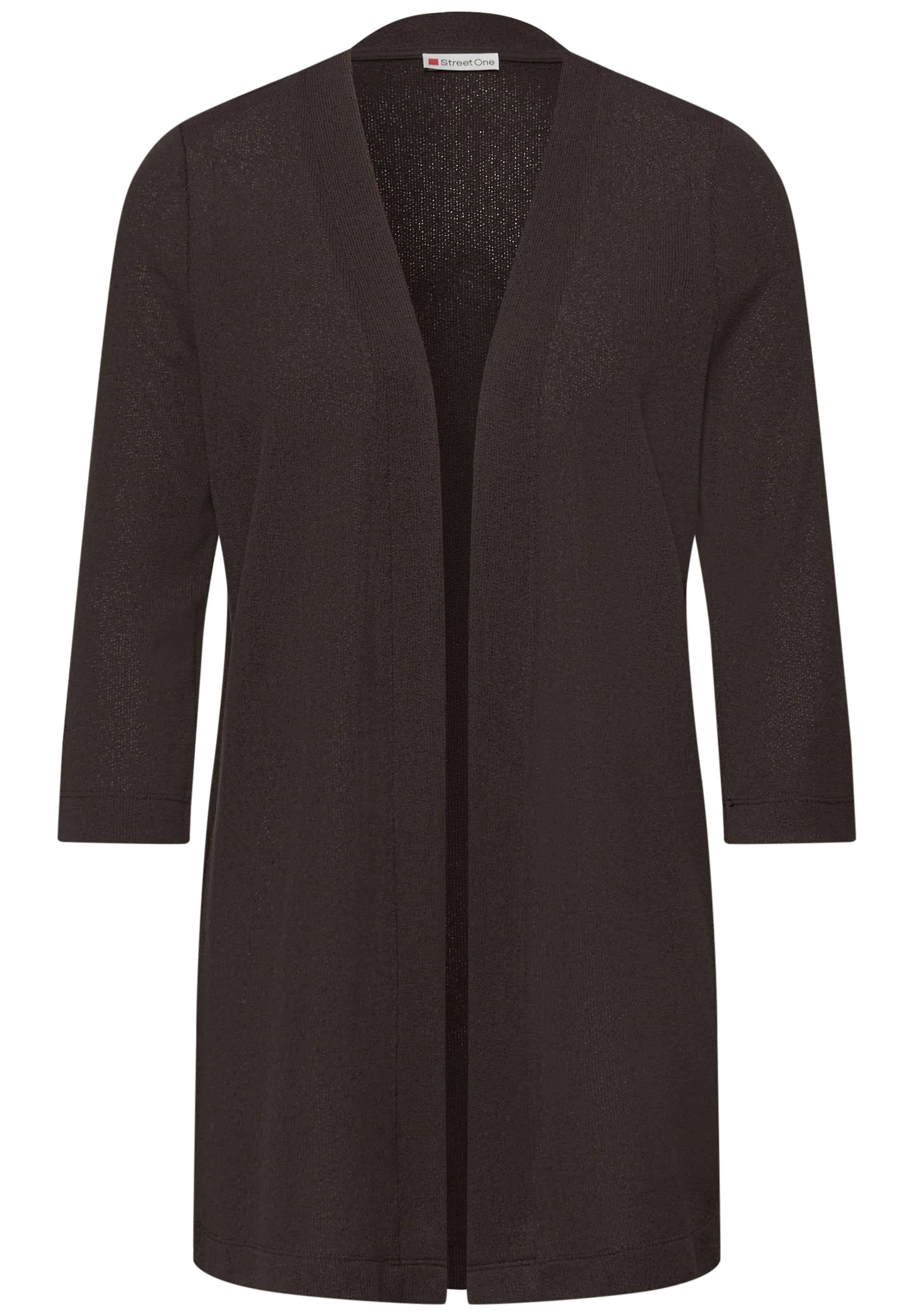 STREET ONE Strickjacke in Braun: Vorderseite