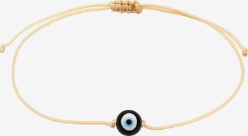 KUZZOI Armband 'Evil Eye' in Bruin: voorkant