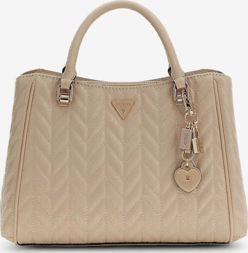 Sacs à main 'Stacey' GUESS en beige : devant