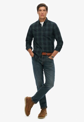 Superdry Regular fit Overhemd in Groen