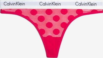 String Calvin Klein Underwear en rouge : devant
