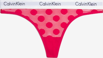 Calvin Klein Underwear Thong in Red: front