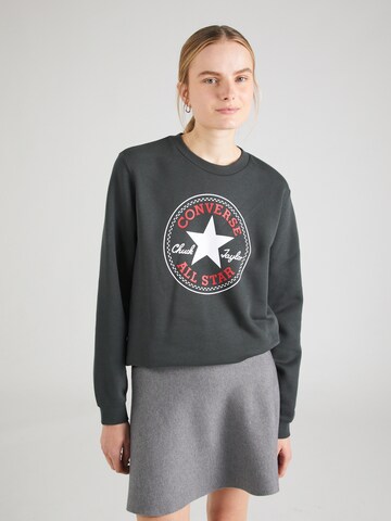 CONVERSE - Sweatshirt 'GO-TO ALL STAR' em preto: frente