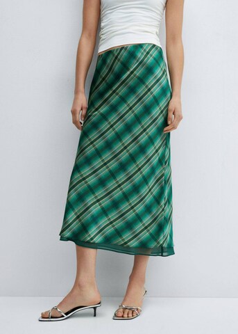 MANGO Skirt 'Scot' in Green: front