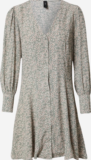 Y.A.S Petite Robe-chemise 'LICURA' en brun foncé / gris / blanc, Vue avec produit