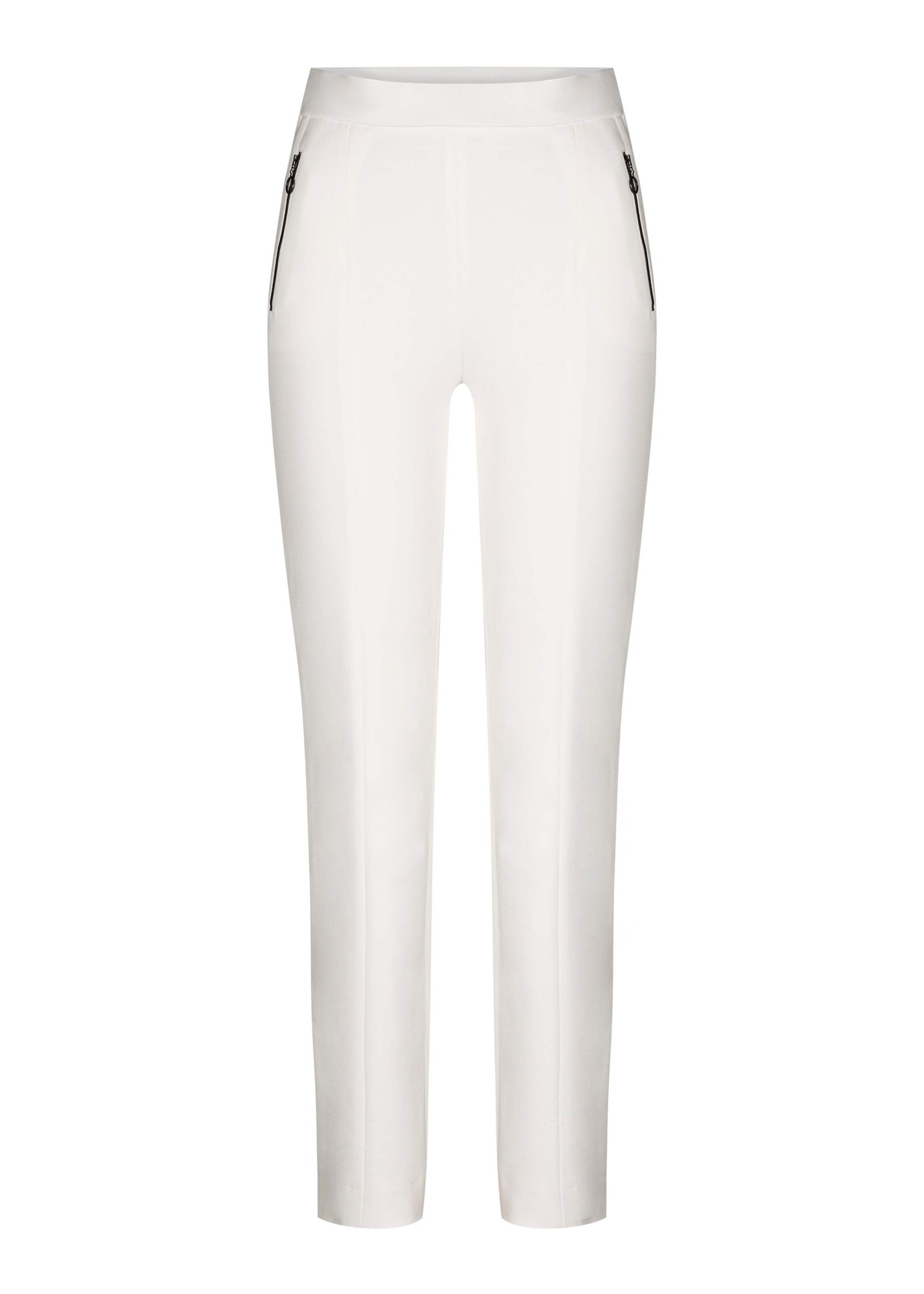 STEHMANN Slimfit Hose in Weiß: Vorderseite