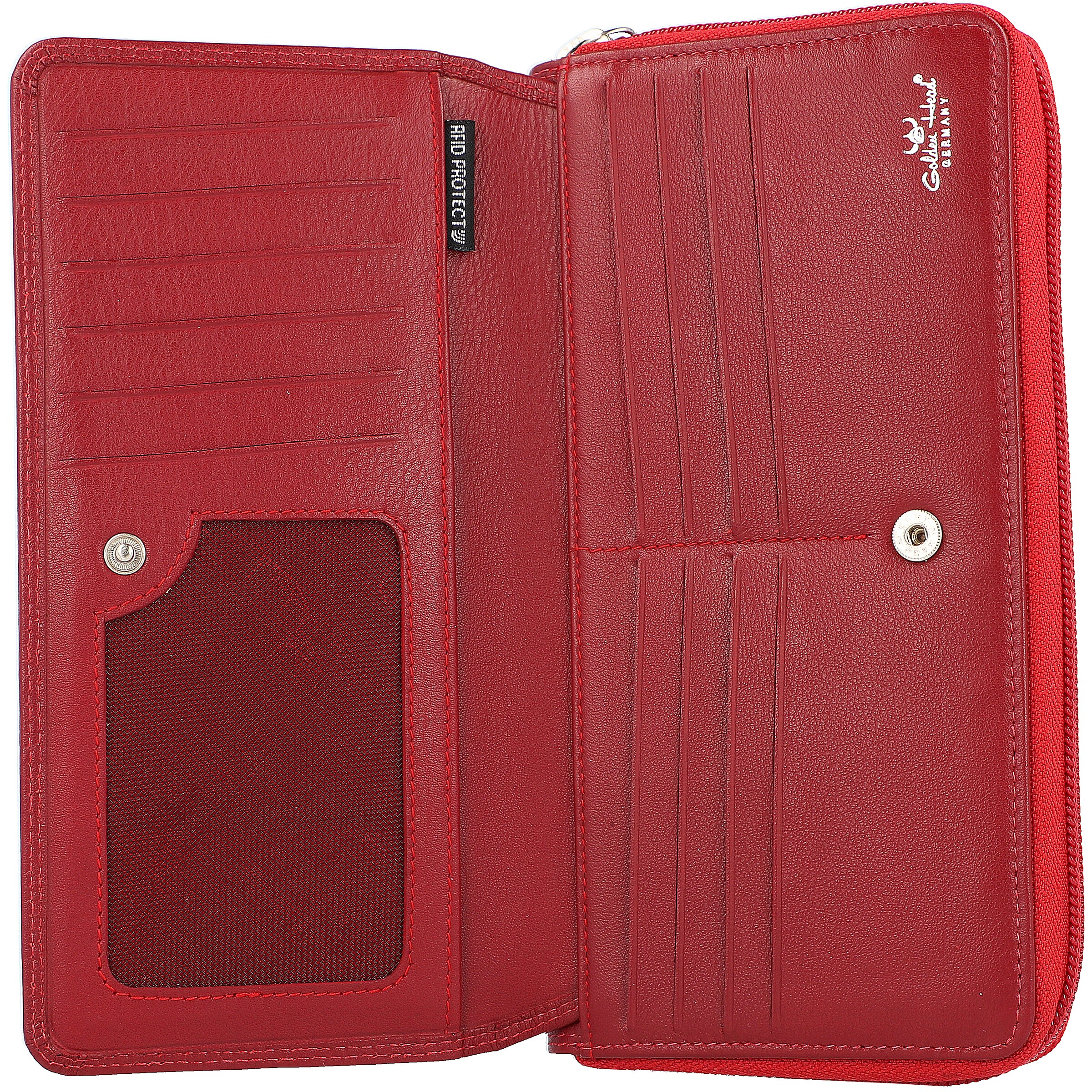 GOLDEN HEAD Wallet 'Polo' in Red