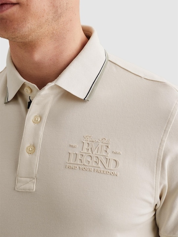PME Legend - Camiseta 'Polo shirt in piqué with artwork' en blanco
