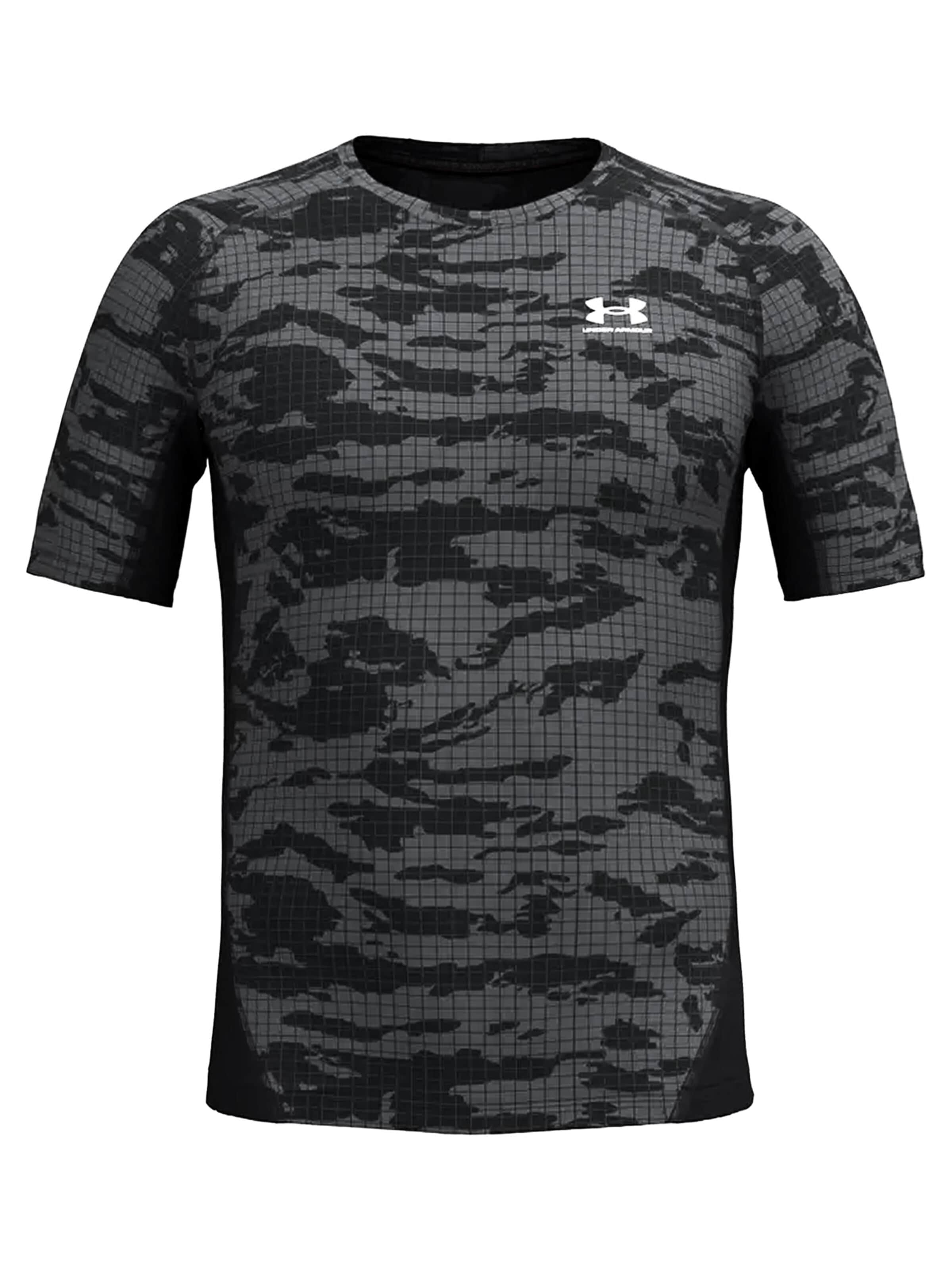 UNDER ARMOUR Performance Shirt 'HeatGear® Printed' in M in Grey, Item view