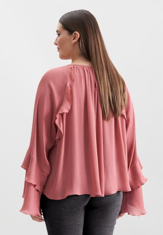 SEIDENSTICKER Blouse 'Schwarze Rose' in Roze