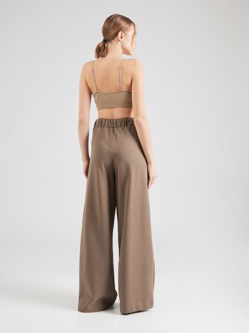Wide Leg Pantalon de sport Moonchild Yoga Wear en marron